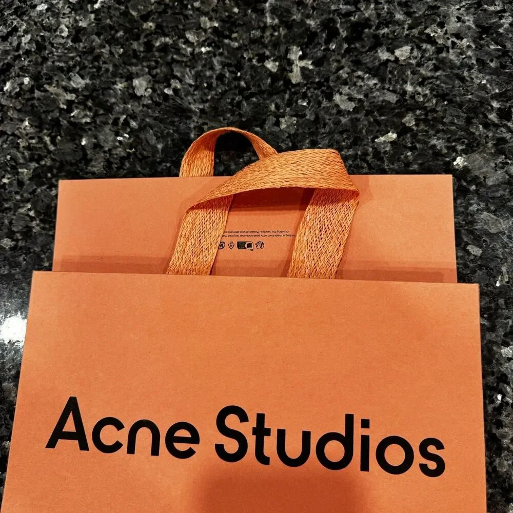 Acne Studios Pink Shopping Empty Gift Bag